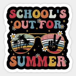 Schools Out For Summer Last Day Of School Teacher Sticker